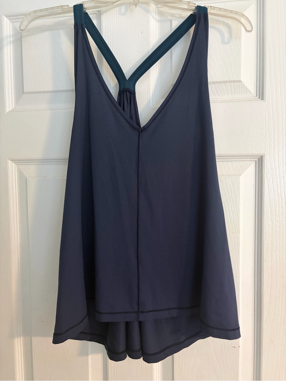 Lululemon Oneness Tank Heathered Inkwell Teeny Dot Alberta Lake Menthol Size 10